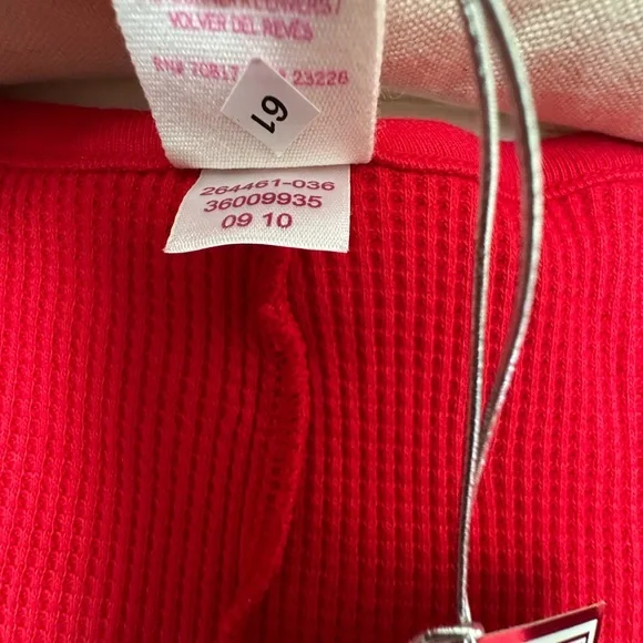 NWT 2010 Vintage PINK Victoria’s Secret Thermal Onesie Back Flap Holiday Rare - Picture 9 of 16